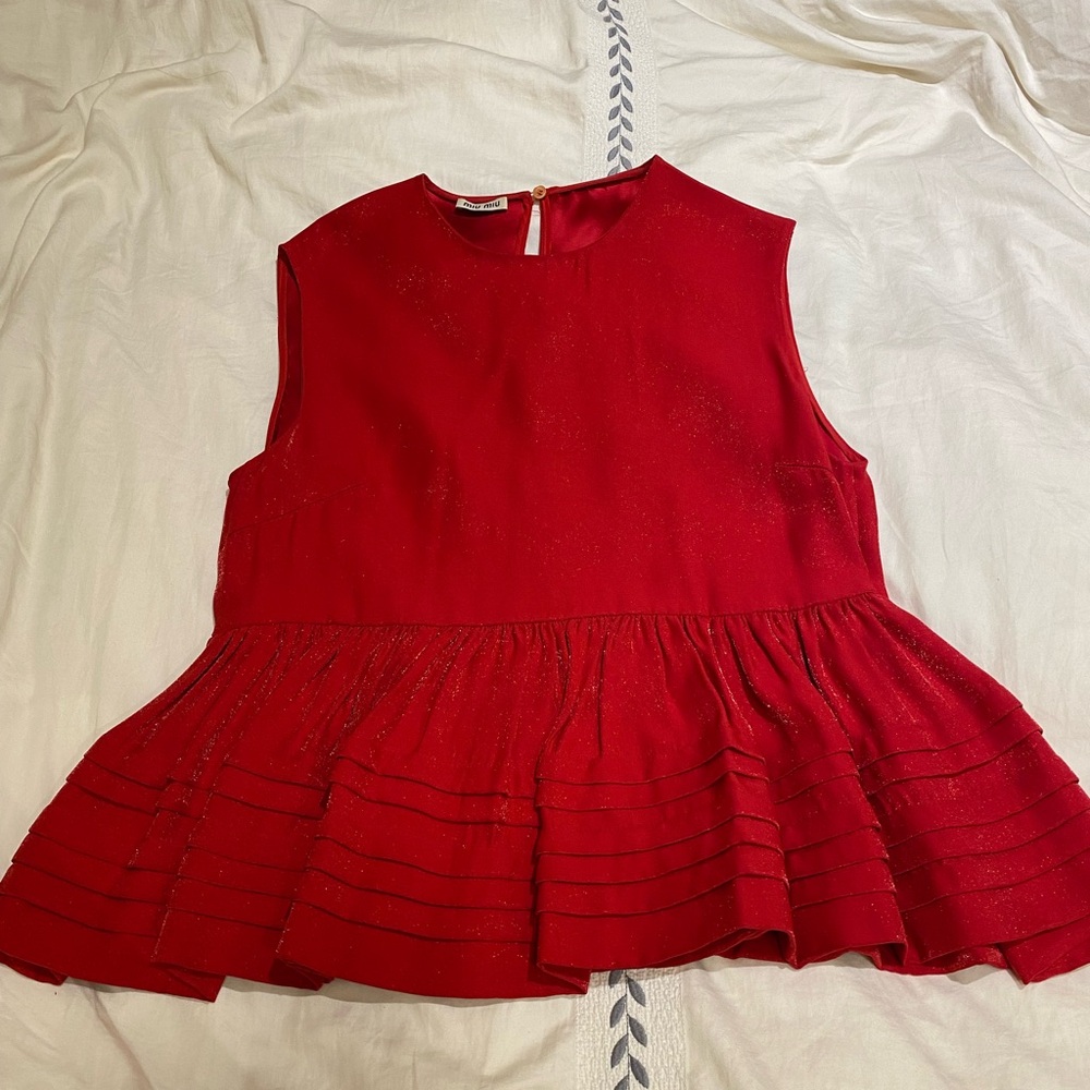 Miu Miu Red Top